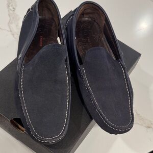 UGG Men's Dark Blue Suede Loafers Size 7